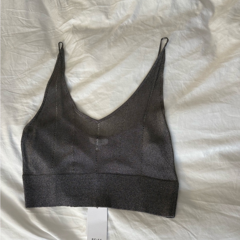 Gray Women's Knit Bralette